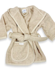 Badjas cream_0-1 Baby badjas met naam bestellen?