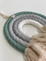 Muurdecoratie macramé regenboog bestellen?