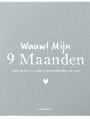 PinkPeach Invulboek-Mijn-9-Maanden-Linnen-Blauw