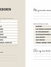 Babyboek eerste jaar